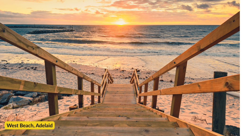 Beach at sunset